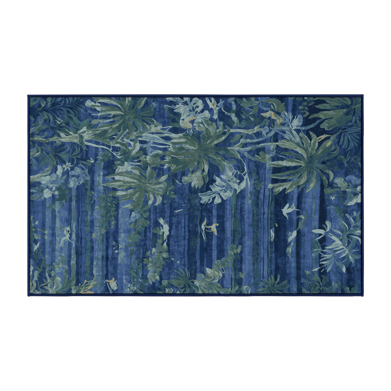 Machine Washable Gray Area Rug, Runner 2' x 5'