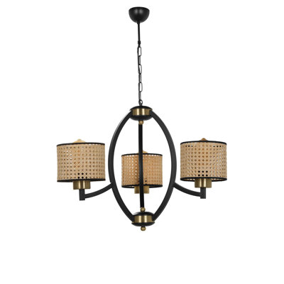 Kasumi 3-Light Shaded Chandelier