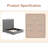 Wood Frame Panel Bed with Upholstered Headboard-1122340219