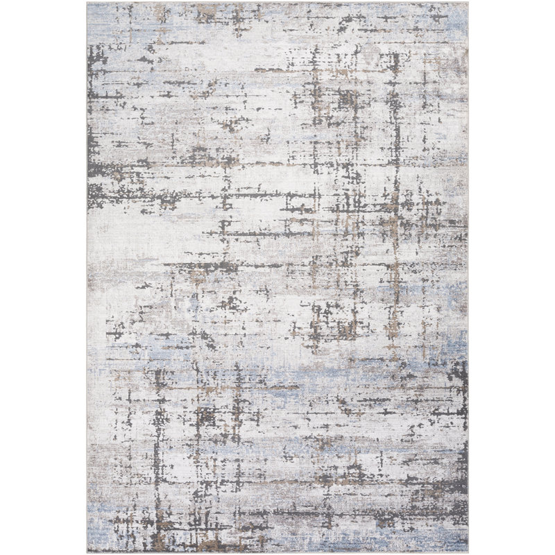 Barefield Viscose Abstract Indoor Rug, Rectangle 2' x 3'