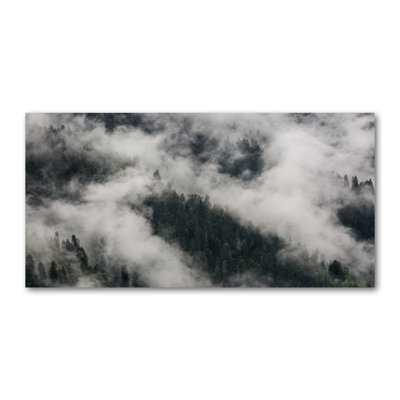 Fog Over The Forest - Wrapped Canvas Print