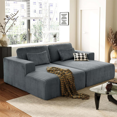 Double Sofa Bed With Two Pillows, Ideal For Relaxing In Living Rooms, Apartments, And Offices