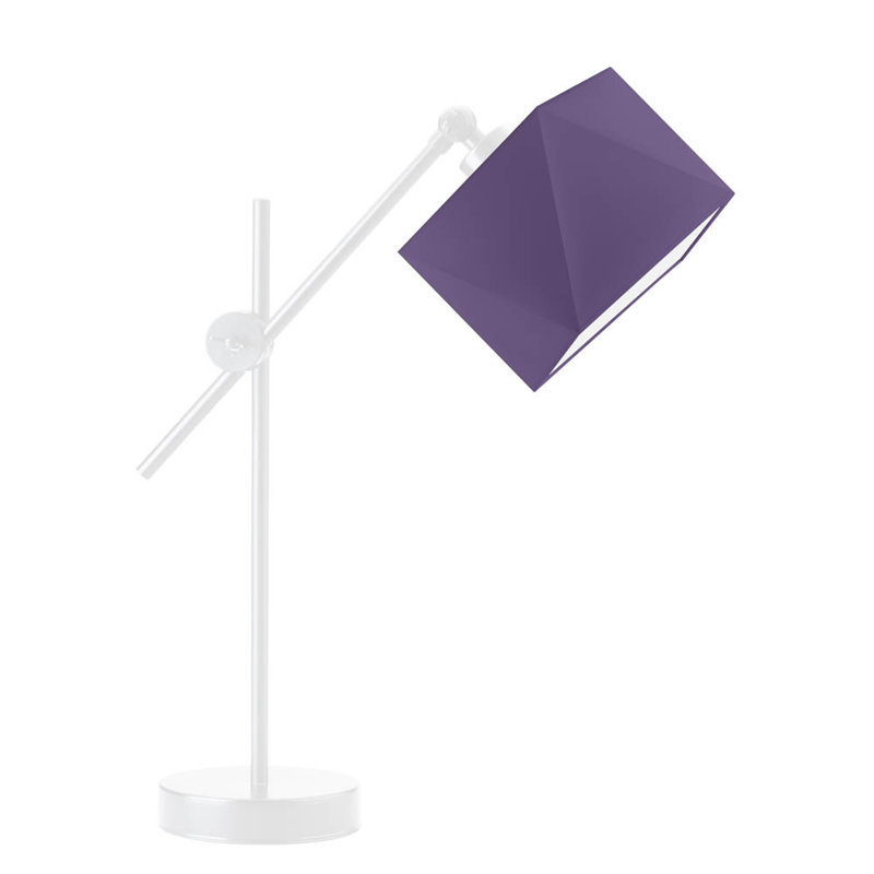 Birrell Adjustable Metal Desk Lamp, Violet