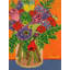 Flowers On Orange Print by Sue Graef-71201586-132837861