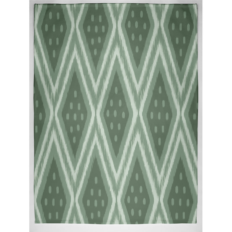 Thane Ikat Blanket, Green