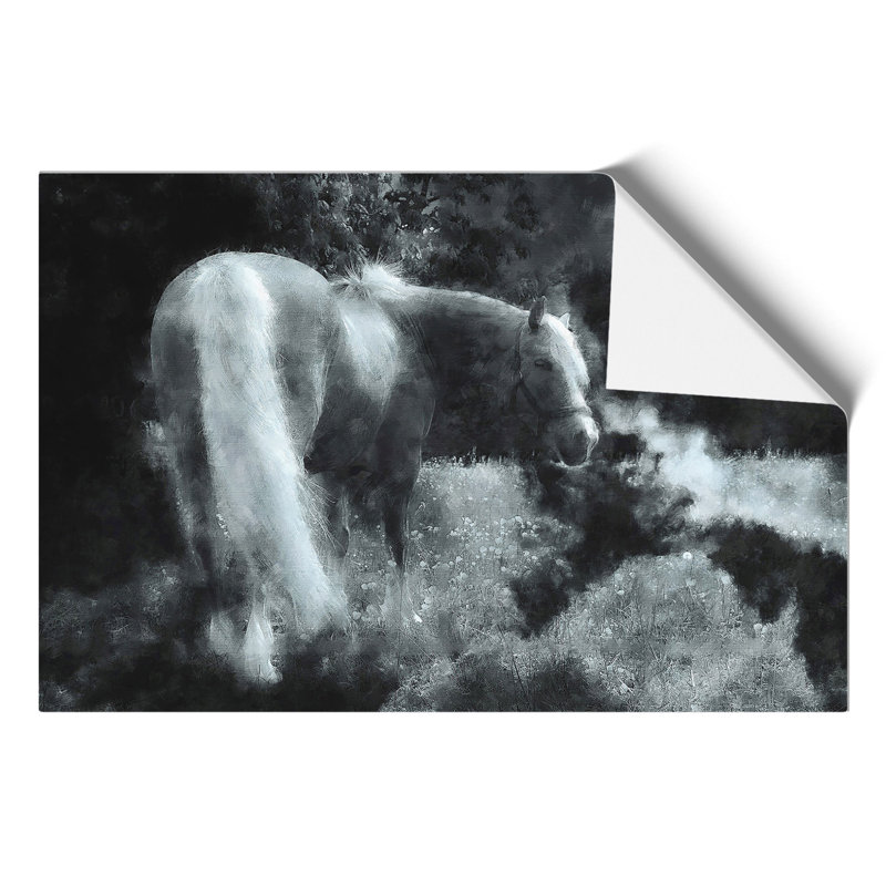 Lone Horse - No Frame Print, 21cm H x 30cm W x 0.1cm D