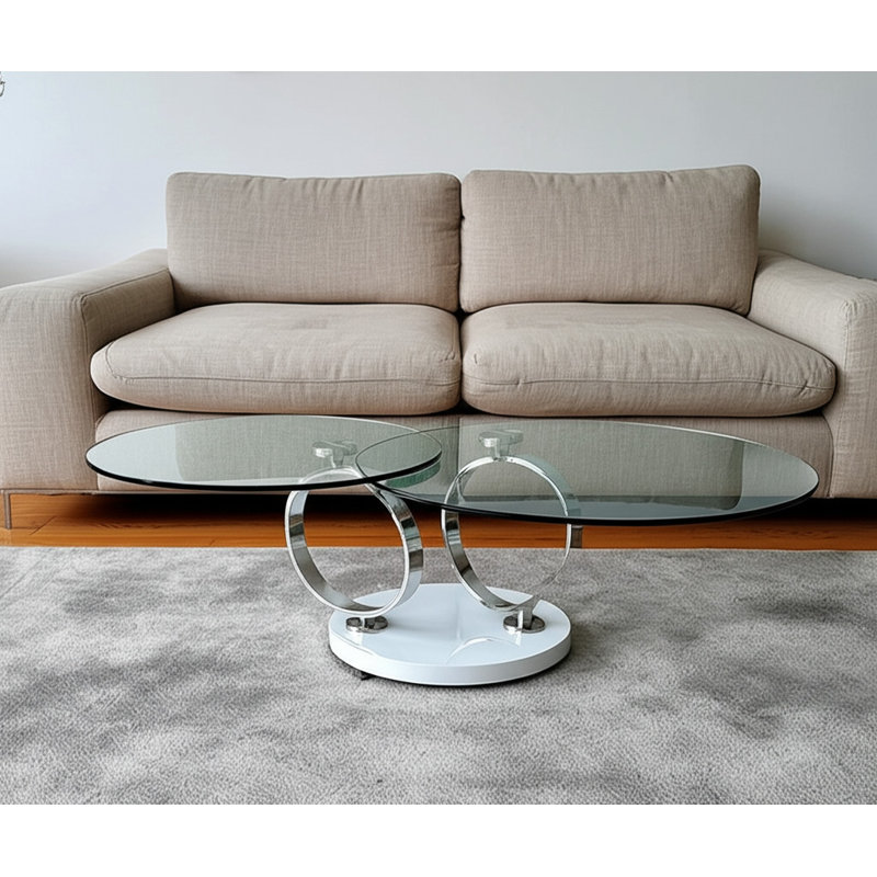 Table basse ronde abstraite Normant