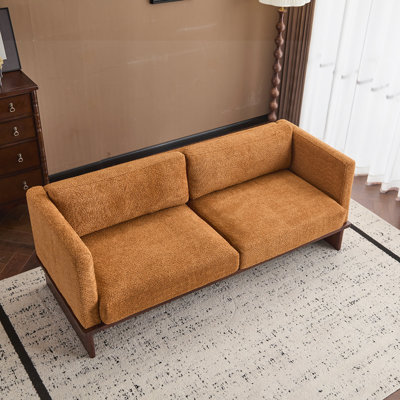 3 Seater Boucle Sofa Upholstered Couch 