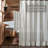 Nessrine Cotton Blend Striped Shower Curtain