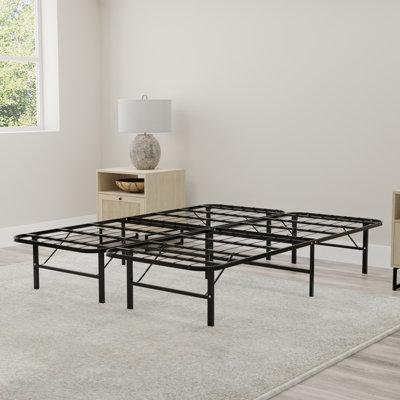 Twinar California King Steel Black Platform Bed Frame