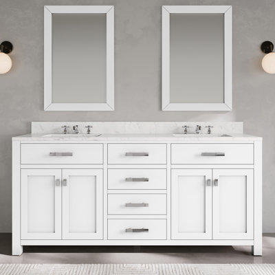 Minnetrista Bathroom Vanity with Marble Top