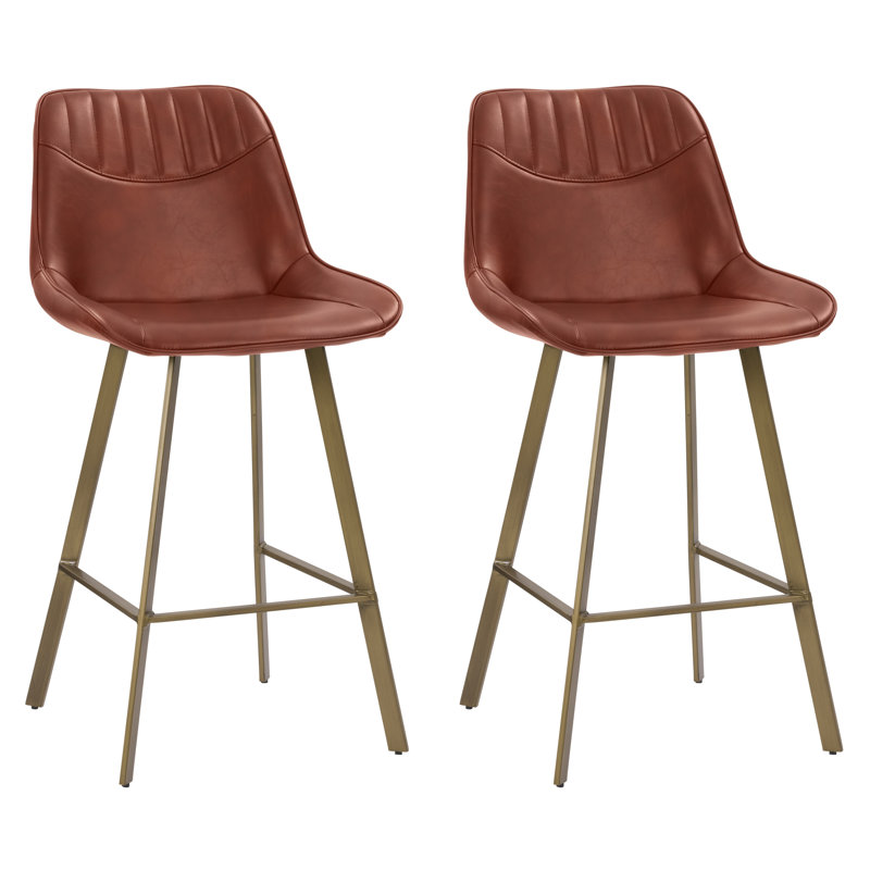 Tabouret de comptoir 26 po Baxter, Brun