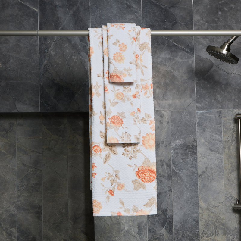 Rosalinda 6-piece 100% Cotton Printed Towel Set