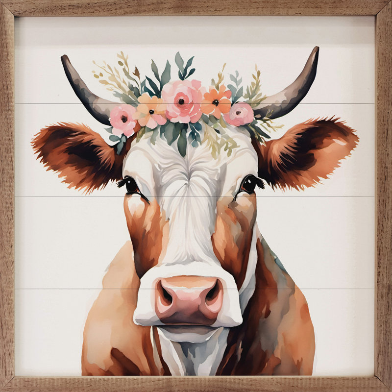 Cow With Flower Crown