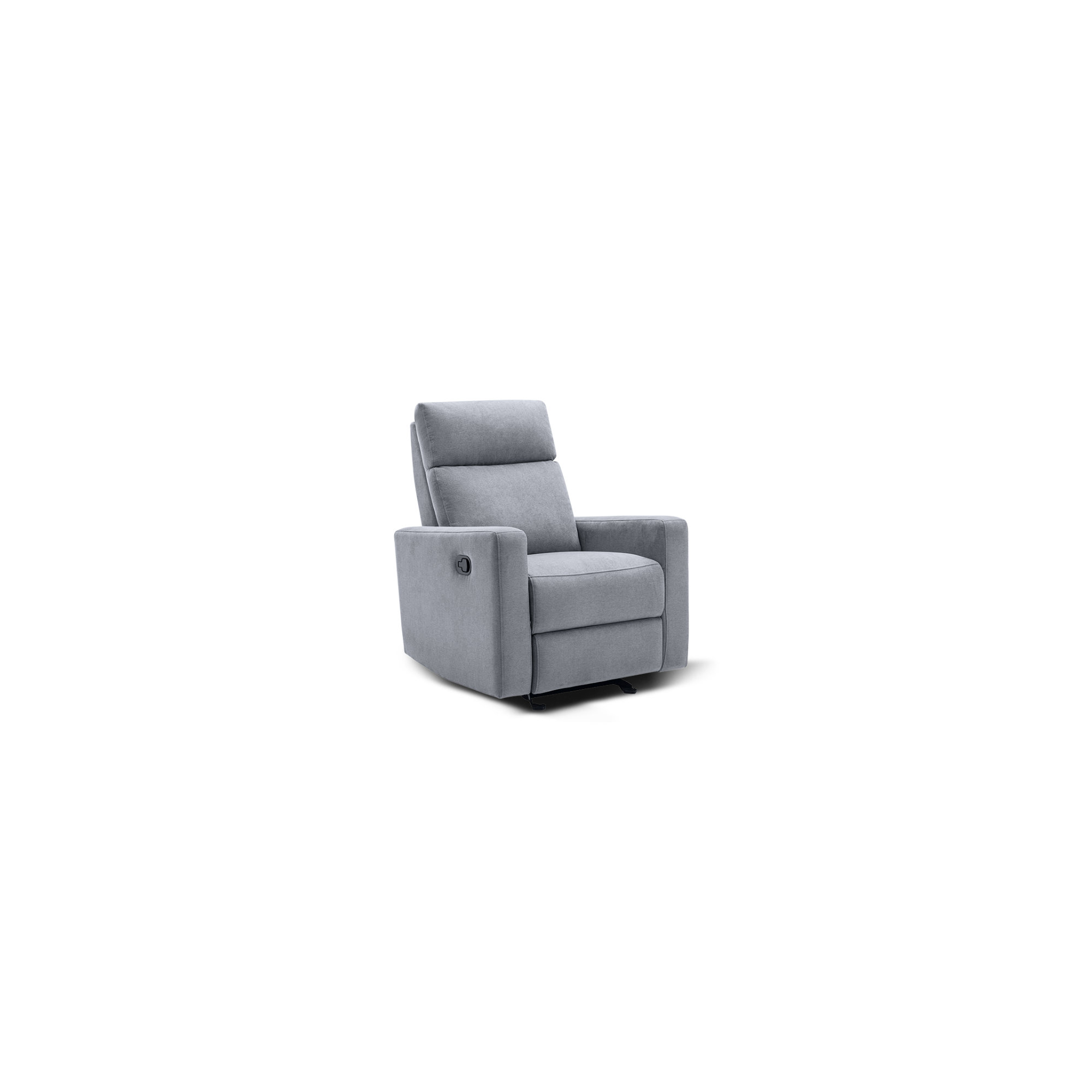 Nurture& The Manual Premium Modern Recliner Nursery Glider Chair with Spill, Stain Proof Fabric, Gray