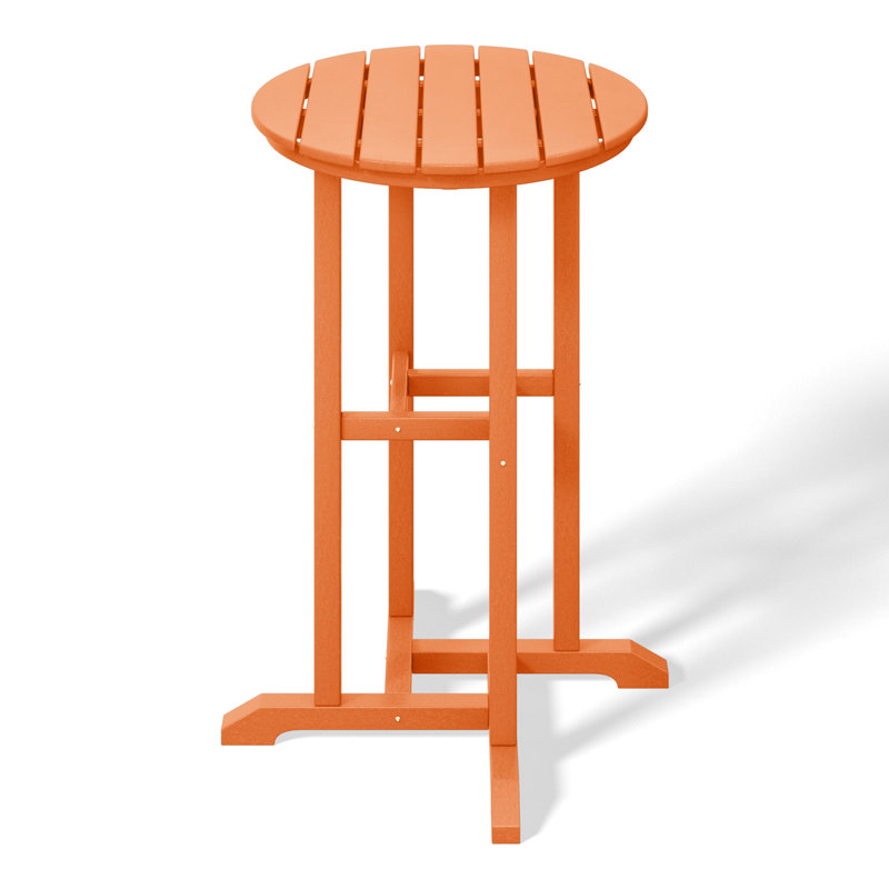 Laguna Round Outdoor Bar Table, Orange