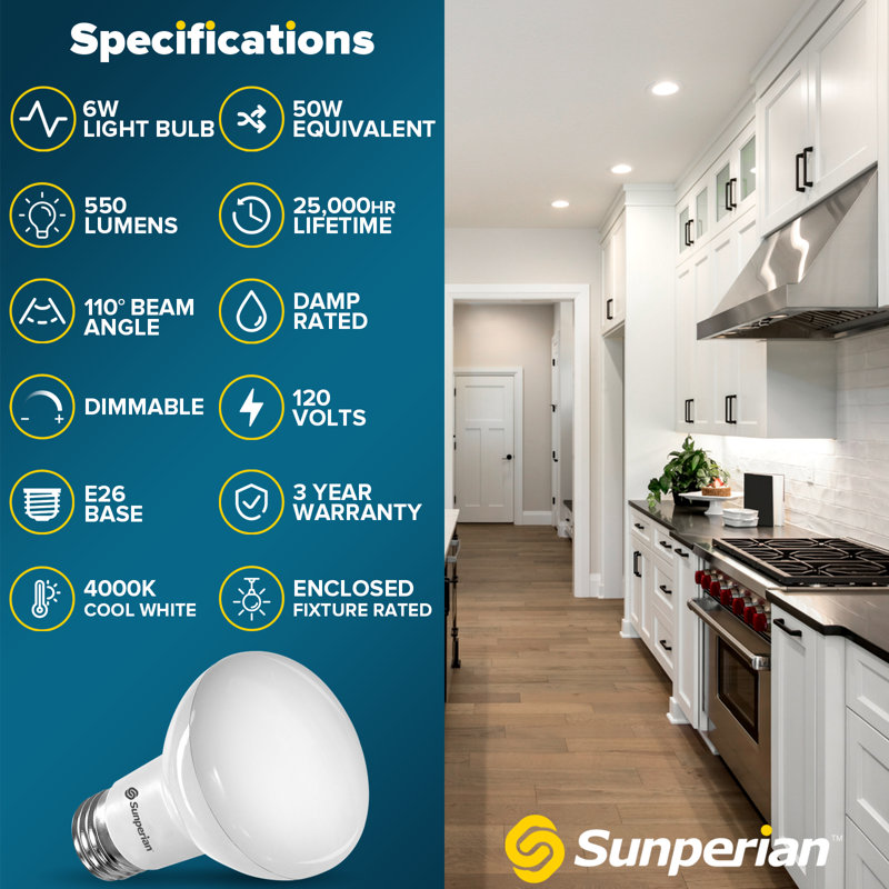 6 W BR20 Dimmable LED Bulb
