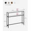 Console, canapé étroit à 2 niveaux avec 2 tablettes, 7,9 po x 39,4 po x 31,5 po, pour le salon, le couloir, le vestibule-1530255392