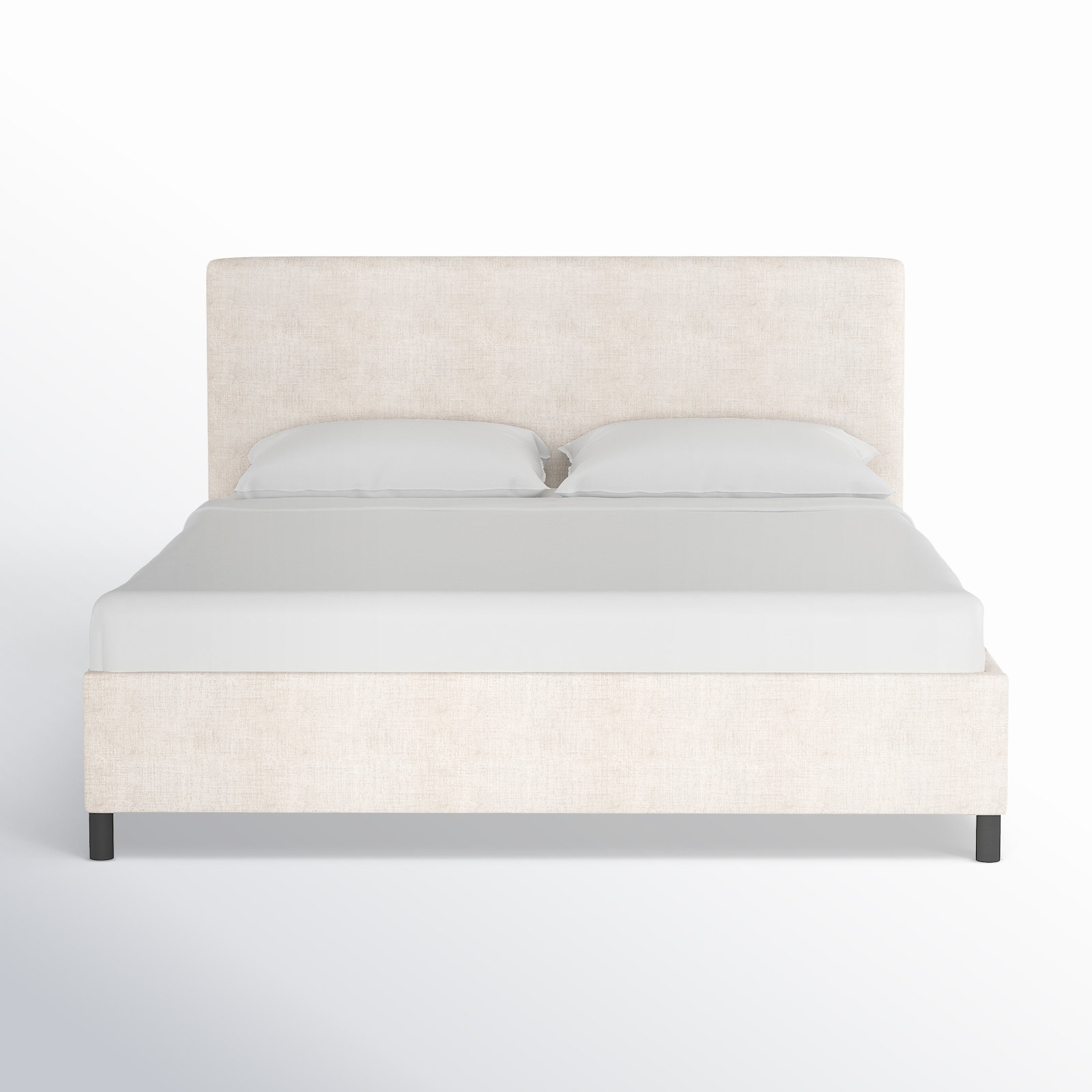 Pyburn Platform Bed, King, Classic Talc Linen