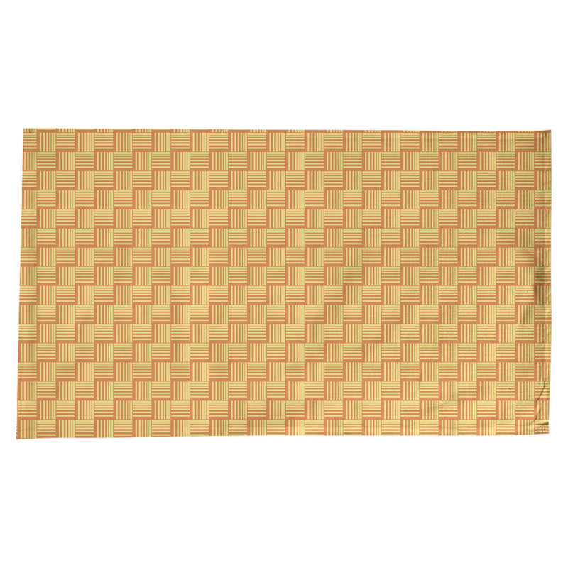 Rayures nattes classiques Nappe, Orange/jaune
