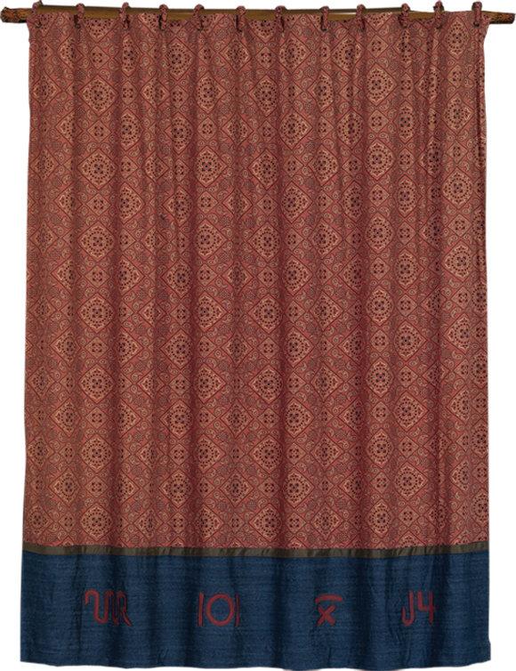 Wrangler Geometric Shower Curtain with Hooks Included