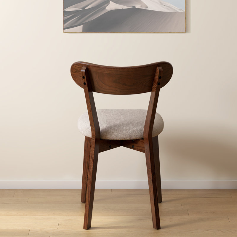 Chaise d'appoint Babbette, Noyer