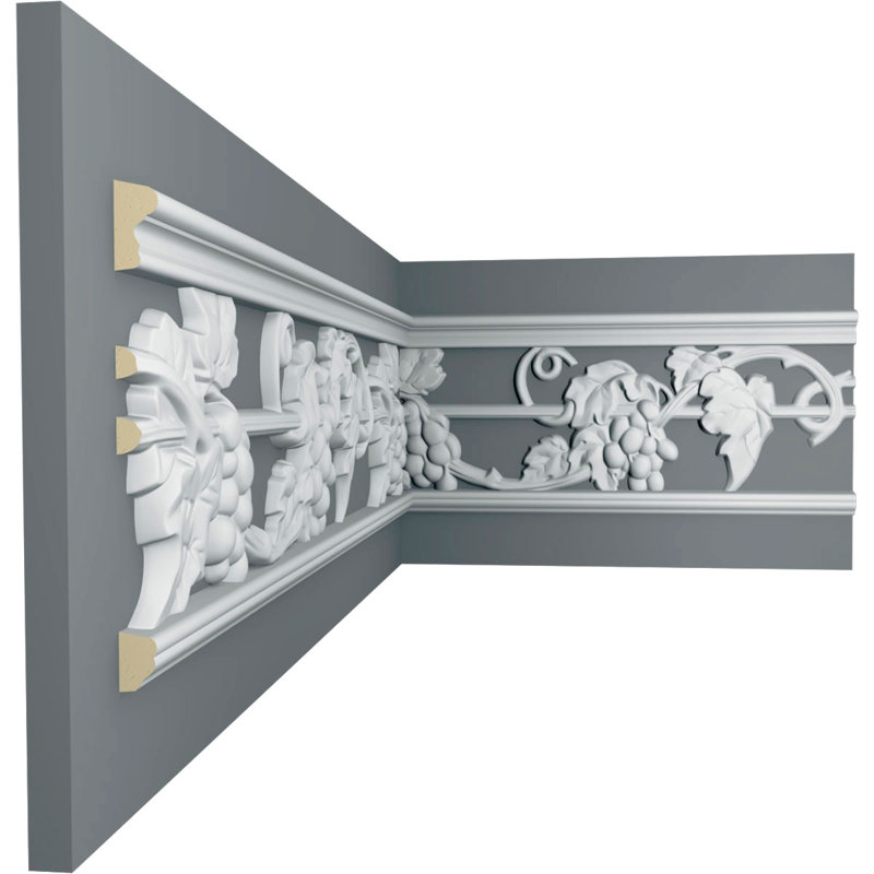 Grape 7'' H x 94.25'' W x 0.625'' D Urethane Wall Nice / Cove