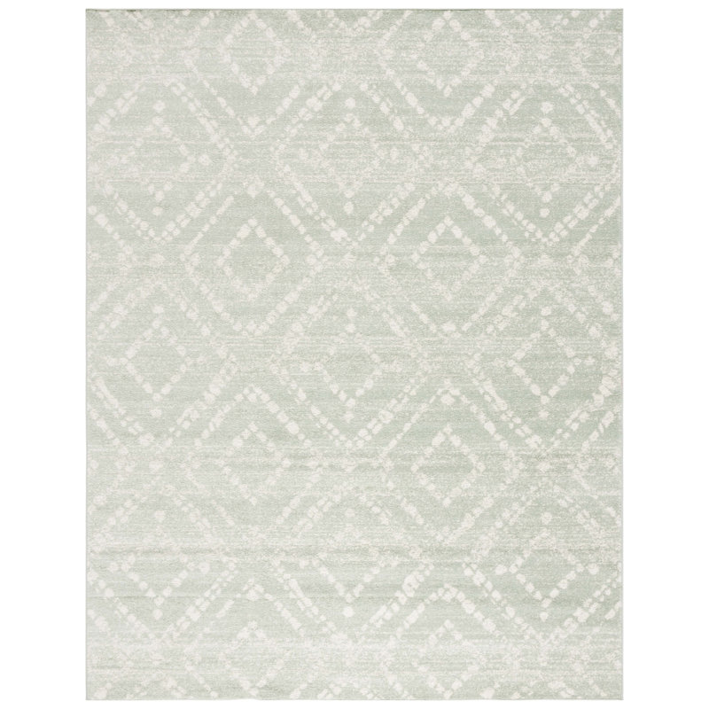 Adirondack Area Rug In Green / Ivory, Rectangle 244 x 305 cm