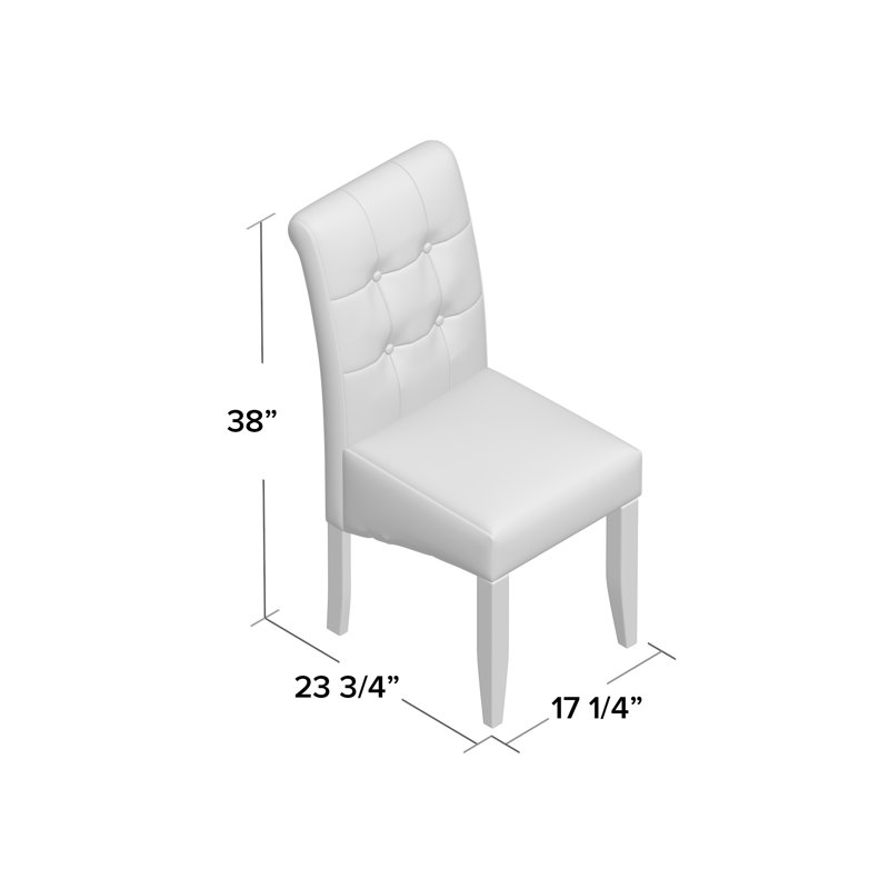 chaise d’appoint rembourrée touffeté  Belfield, Espresso