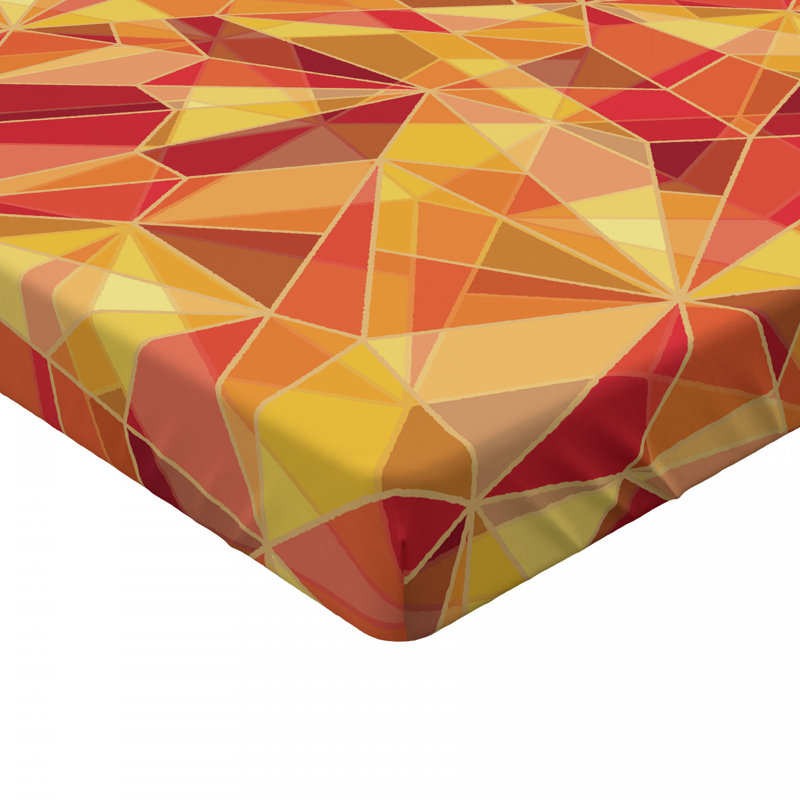 Microfiber Geometric Fitted Sheet, Full Fitted Sheet