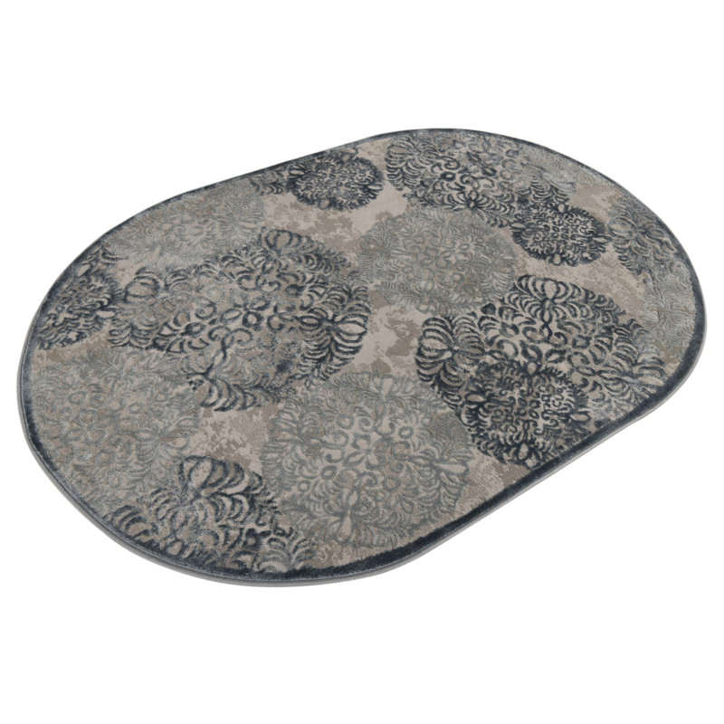 Glencoe Floral Indoor Rug, Oval 4' x 6'