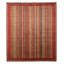 Aryana Wool Striped Area Rug in Red