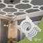 Endurathane 5" Traditional Coffered Ceiling Kit w/ Circle Intersection for Rooms 10' x 10' or Smaller, Factory Primed-123440926