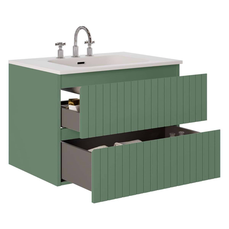 Prima 24.25'' W Single Vanity, Forest Green, 30"