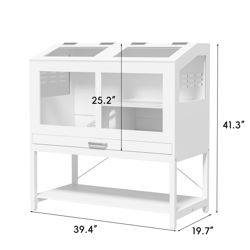 Cage à hamster avec armoire de rangement