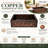 33" x 22" Single Bowl Copper Kitchen Sink – Farmhouse Apron Front Kitchen Sink, Drop-In Sinks, Hammered Bronze Copper Kitchen Sinks, Handcrafted Sink, Undermount Sink Compatible
