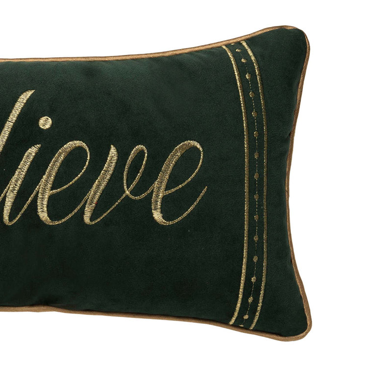 Gold Believe Pillow