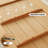 Burlywood Rectangular Solid Wood + Acrylic Dining Table-108939042