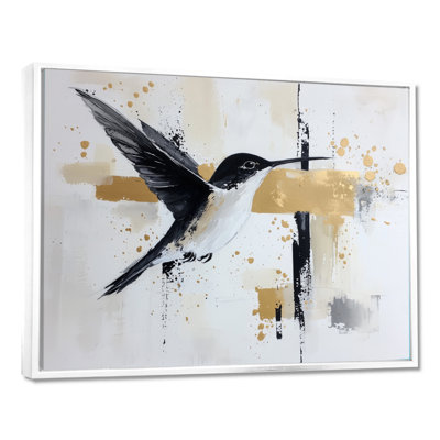 Aquarelle abstraite colibris, vol I - impression murale de colibri