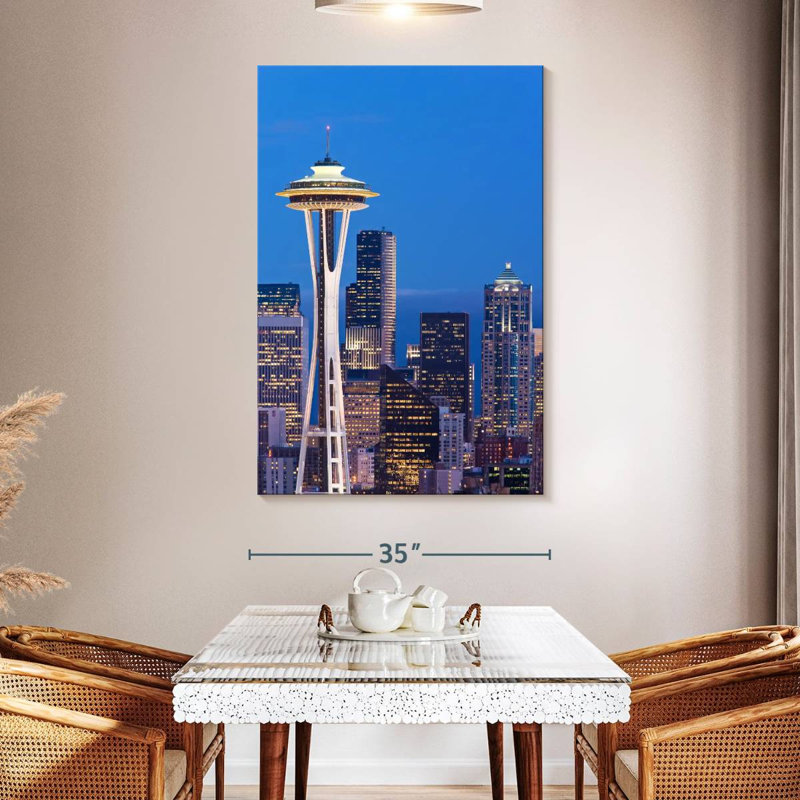 Seattle Observatory Tower, 51" H x 34" W