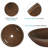 Tempered Glass Circular Vessel Bathroom Sink-147811163
