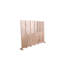 Cloison pliante en bois massif l 82,8 po x H 65 po 82 po - Naturel, peu encombrante pour petit appartement / maison de location