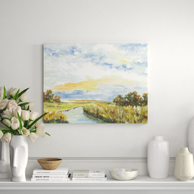 Along The River Print by Sara Brown