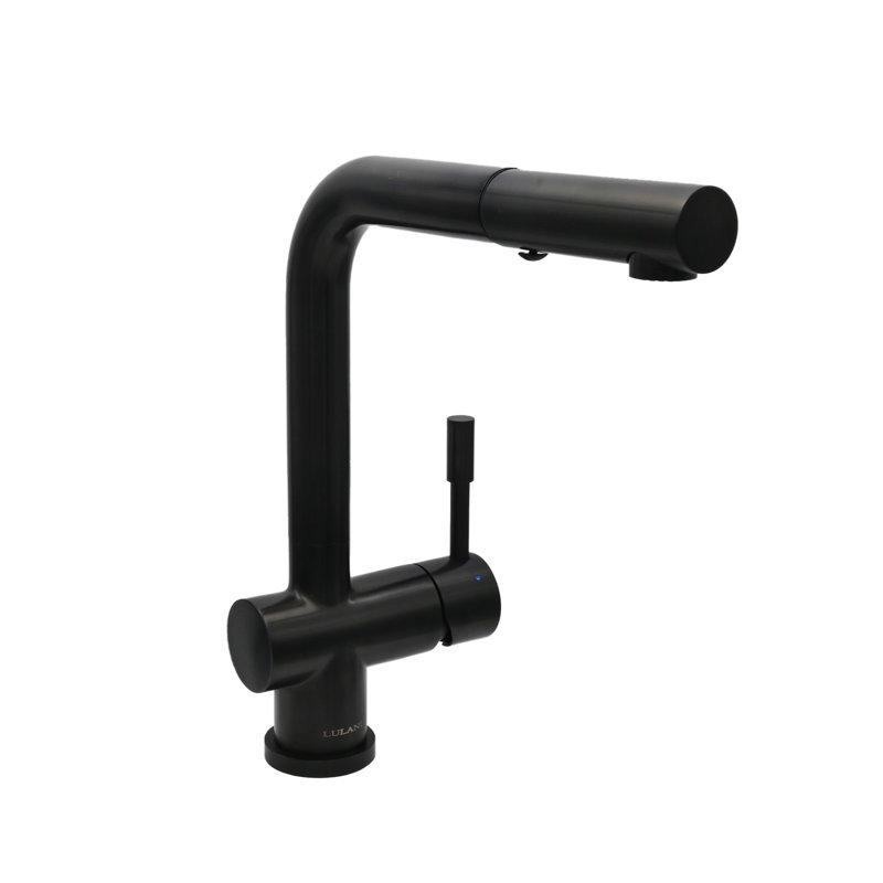 Lulani Nassau Pull Out Kitchen Faucet, Matte Black