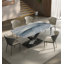 Table de salle à manger rectangulaire en pierre micro-cristalline de style luxueux italien-110906536