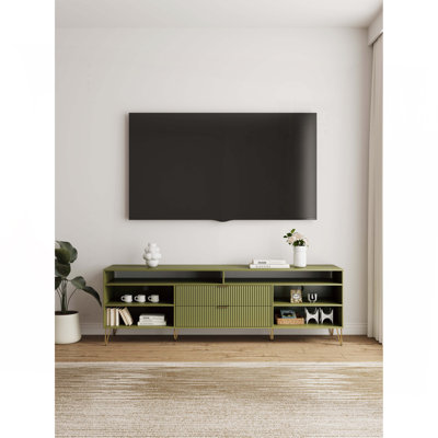 Meuble télé vert olive