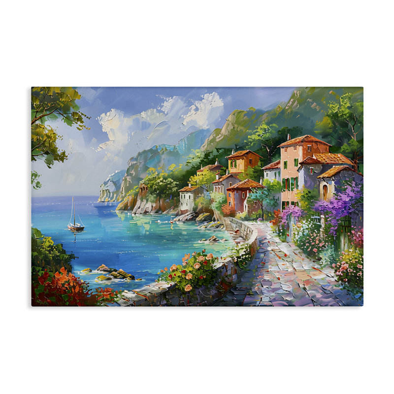 Art mural sur toile Pathway Long Coast par LSR Design Studio bp-497_CN, H 16 po x l 24 po
