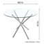 Round Dining Table with Iron Base