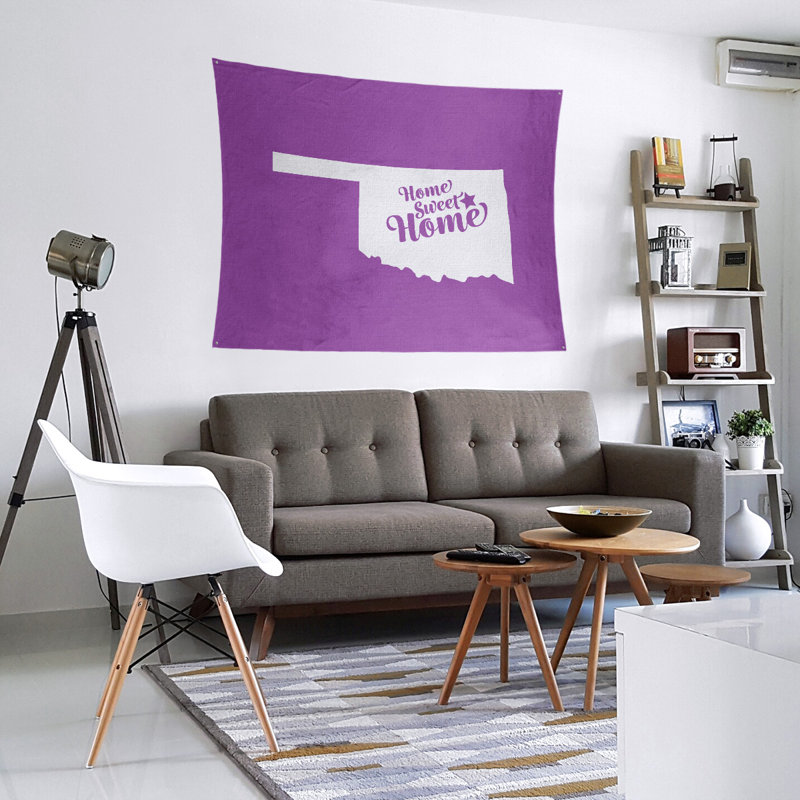Tapisserie Sweet Home Tulsa, H 68 po x l 80 po, Violet