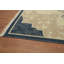 Tapis ivoire et bleu Oushak 6 x 9